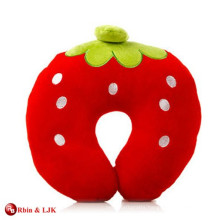 custom promotional lovely plush strawberry pillow